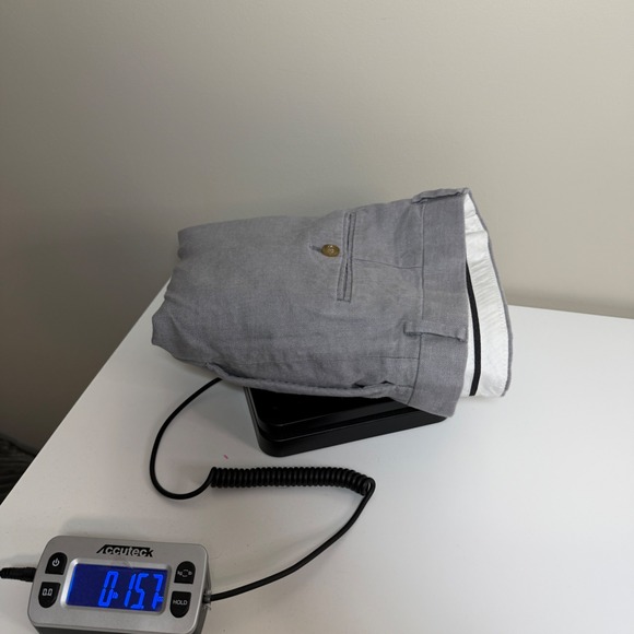 J.Crew Ludlow Classic Baird McNutt Irish Linen Pants Grey Mens 32x32 Dress Work - Picture 9 of 9